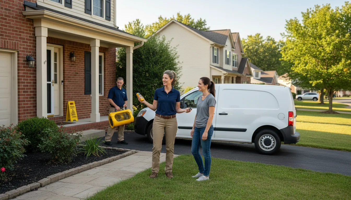 Residential water damage restoration in Belle Rose, LA